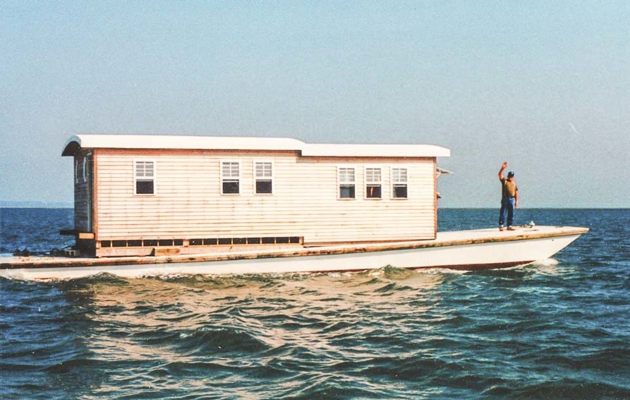 Hog island houseboat by Bill Young